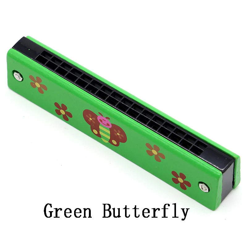 Children Wooden Harmonica Musical Instrument Toys, Music Teaching Aids Puzzle, Early Education, Kindergarten, Beginners