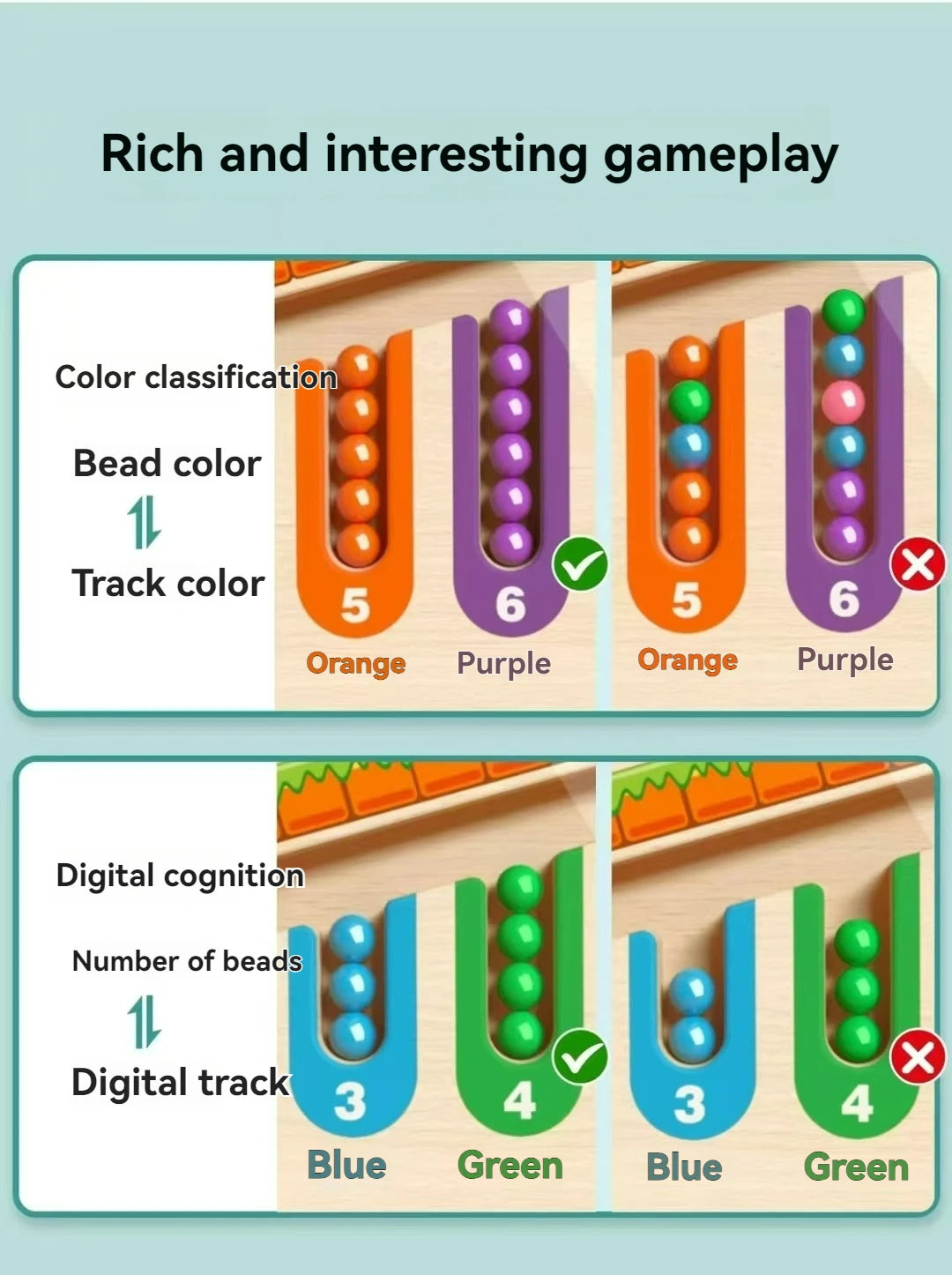 Children's Magnetic Maze Walking Ball Baby Concentration Training, Writing, Logic Thinking 3 year Old Early Education Puzzle