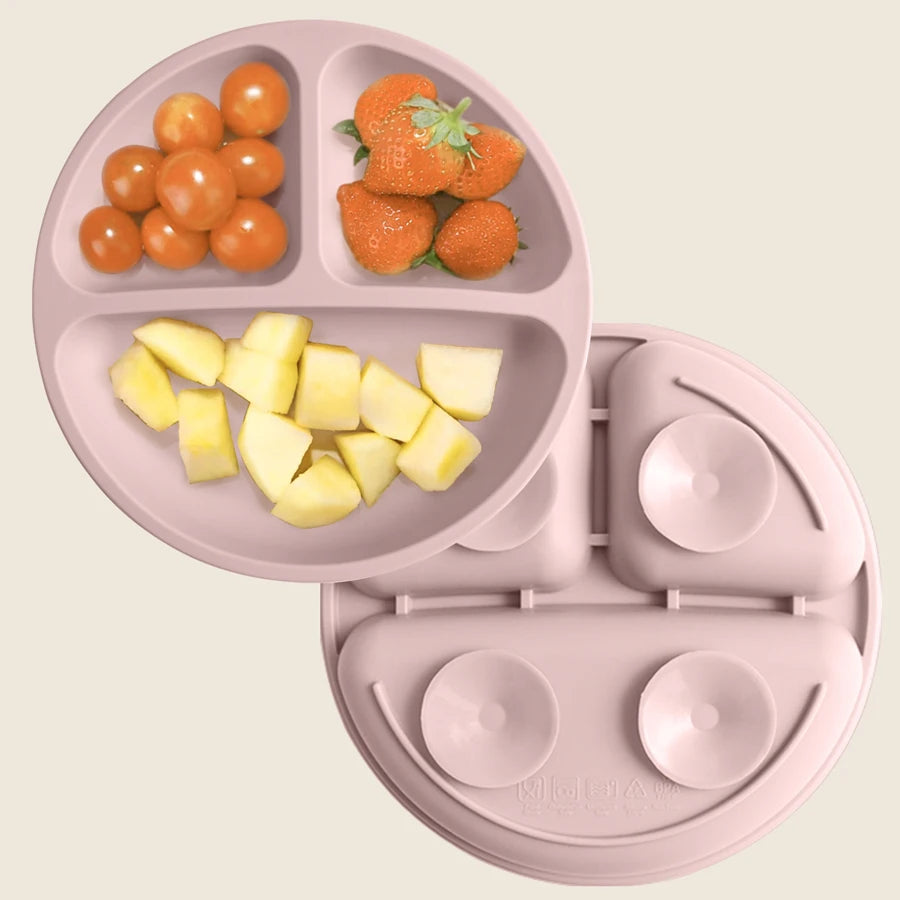 Baby Silicone Dining Plate BPA Free Children Dishes Suction Toddle Training Tableware Kids Feeding Bowls