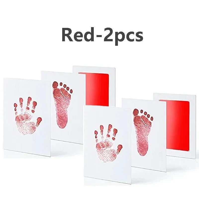 Baby Care Non-Toxic Baby Handprint & Footprint Imprint Kit - Baby Souvenirs Newborn Footprint Ink Pad for Newborn Baby Gifts