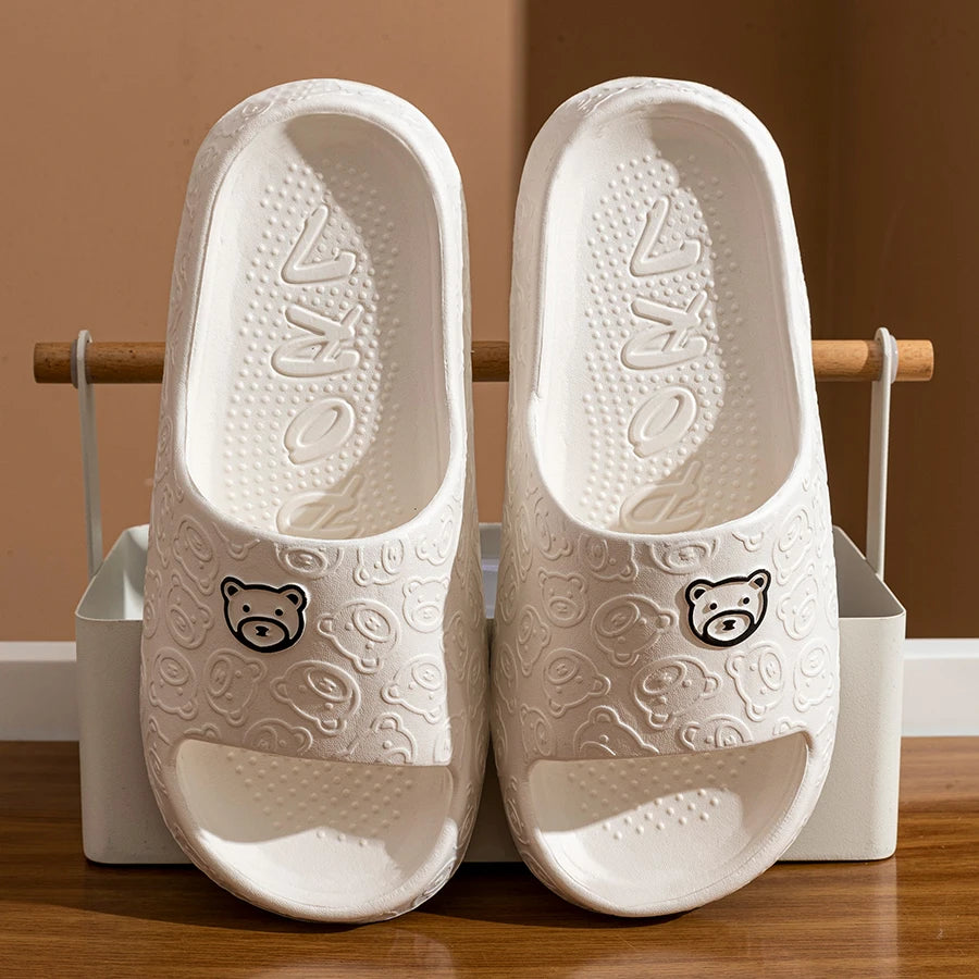 Cute Bear Women Slippers - Summer Indoor Soft Sandals, Anti-slip shoes