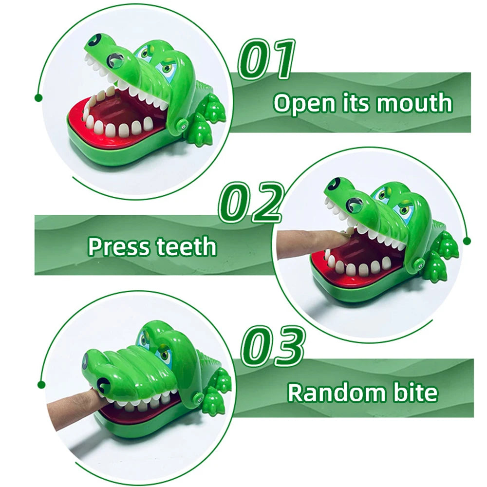 Crocodile Teeth Toy, Children's Crocodile Bites Fingers, Reaction Training Novelty Children's Luck Game Trick Decompression Toy