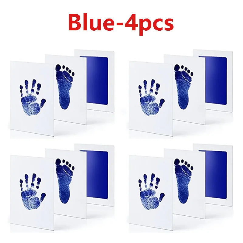 Baby Care Non-Toxic Baby Handprint & Footprint Imprint Kit - Baby Souvenirs Newborn Footprint Ink Pad for Newborn Baby Gifts