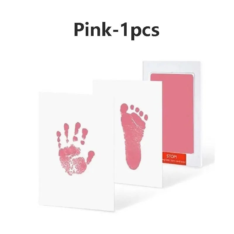 Baby Care Non-Toxic Baby Handprint & Footprint Imprint Kit - Baby Souvenirs Newborn Footprint Ink Pad for Newborn Baby Gifts