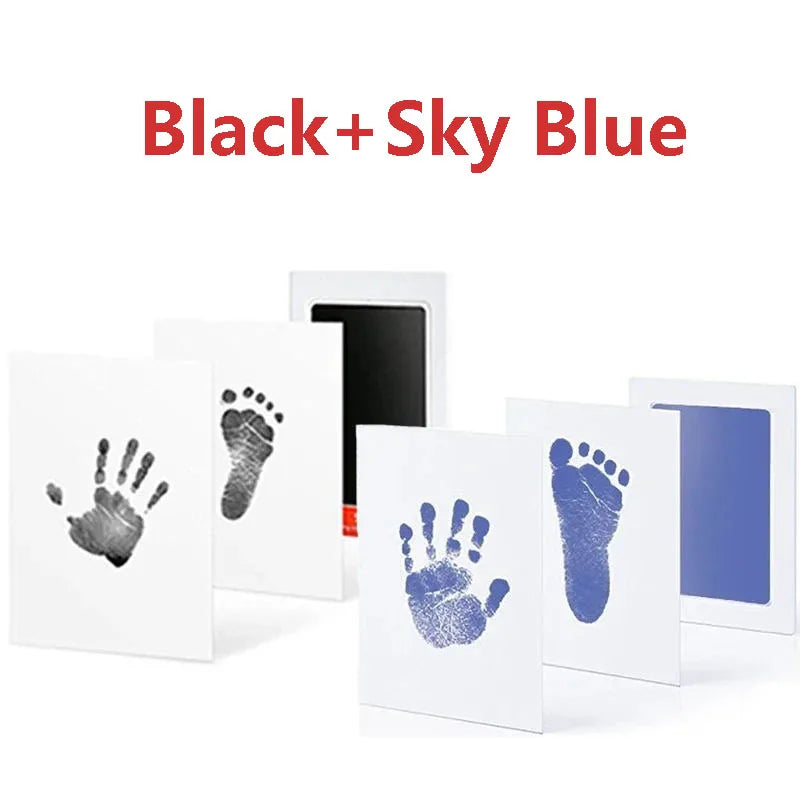 Baby Care Non-Toxic Baby Handprint & Footprint Imprint Kit - Baby Souvenirs Newborn Footprint Ink Pad for Newborn Baby Gifts