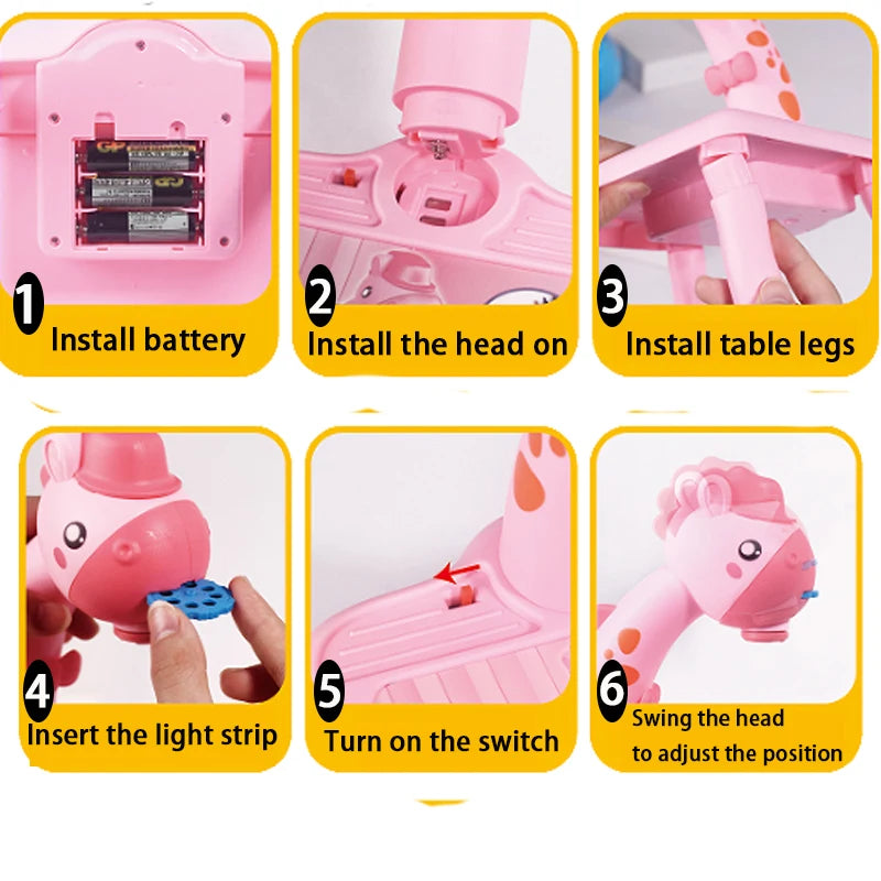 Children led projector drawing table toy painting set table educational board learning tools painting toys