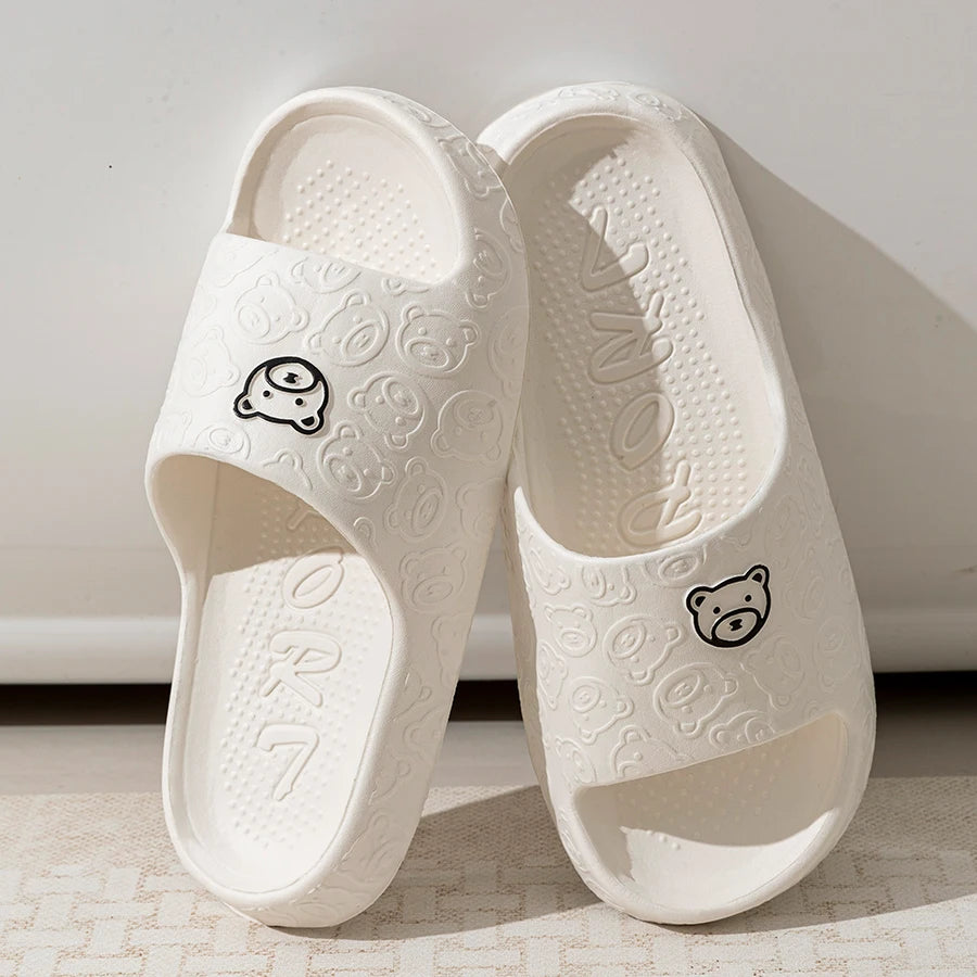 Cute Bear Women Slippers - Summer Indoor Soft Sandals, Anti-slip shoes