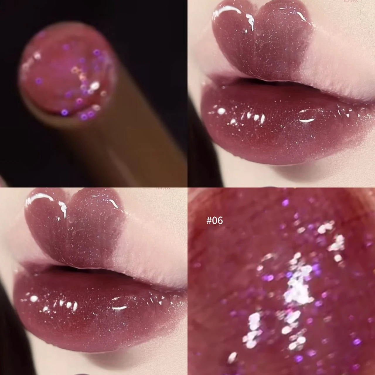 Shimmering Mirror Lip Gloss –  Sparkly, Glossy Look