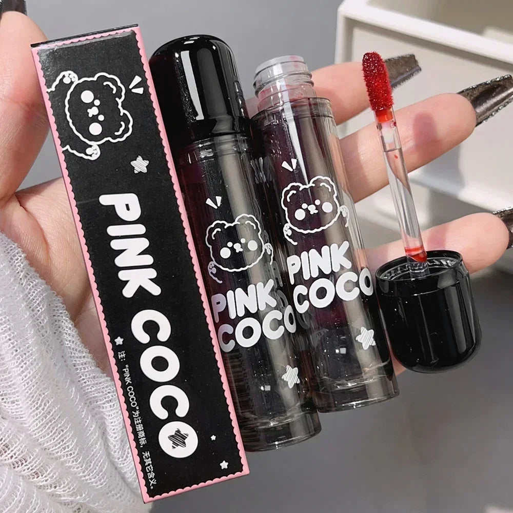 PINK COCO Long-Lasting Lip Tint – Moisturizing, Non-Sticky, High Pigment Gloss Stain