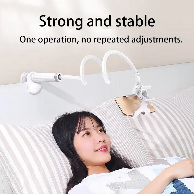 360 Clip Mobile Phone Holder Stand Portable Flexible Lazy Bed Desktop Bracket Desk Mount Stand For iPhone, Samsung, Xiaomi 70cm