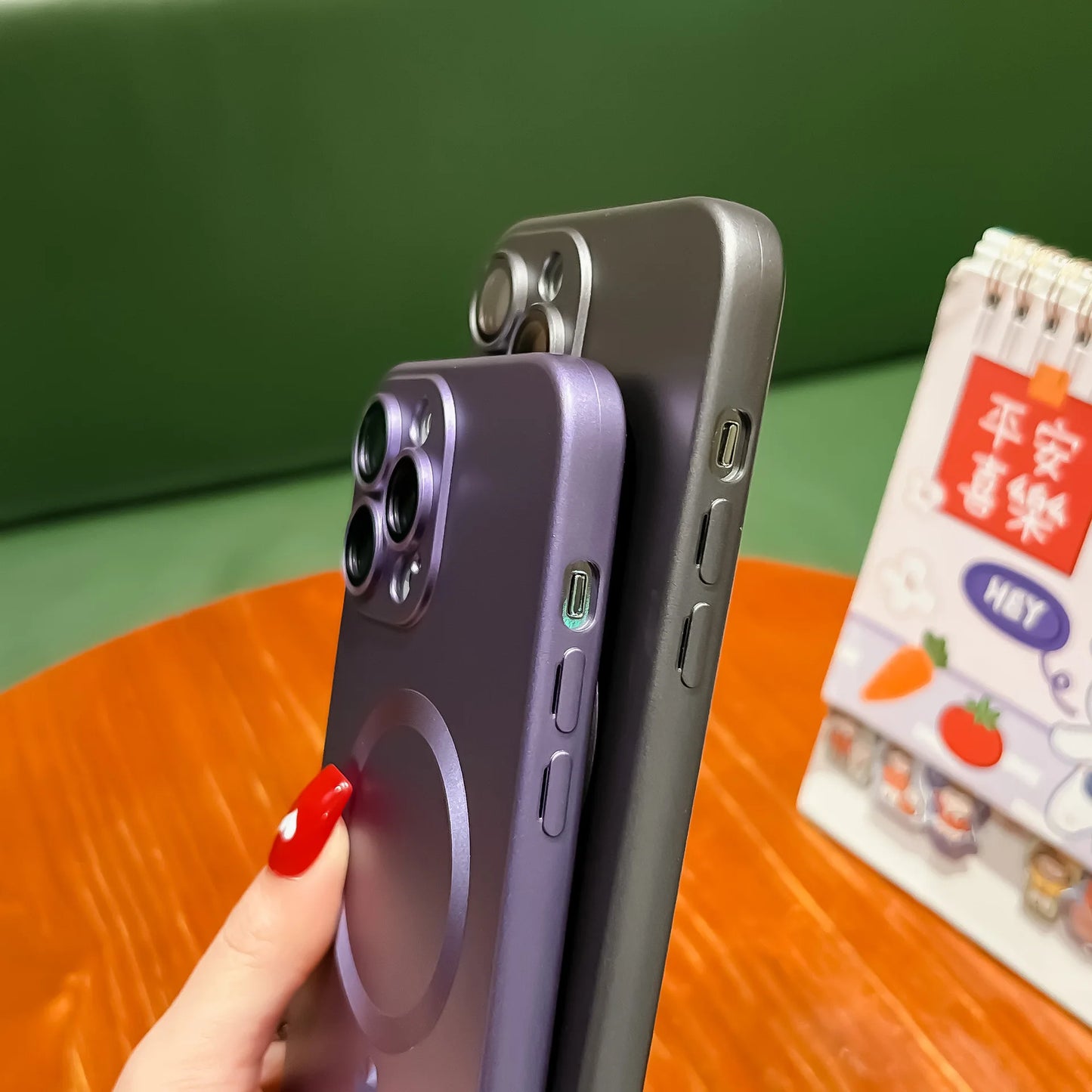 Luxury For Magsafe Wireless Charging Case For iPhone 15 11 13 12 14 Pro Max Plus Magnetic Phone Cases Lens Protector Matte Cover