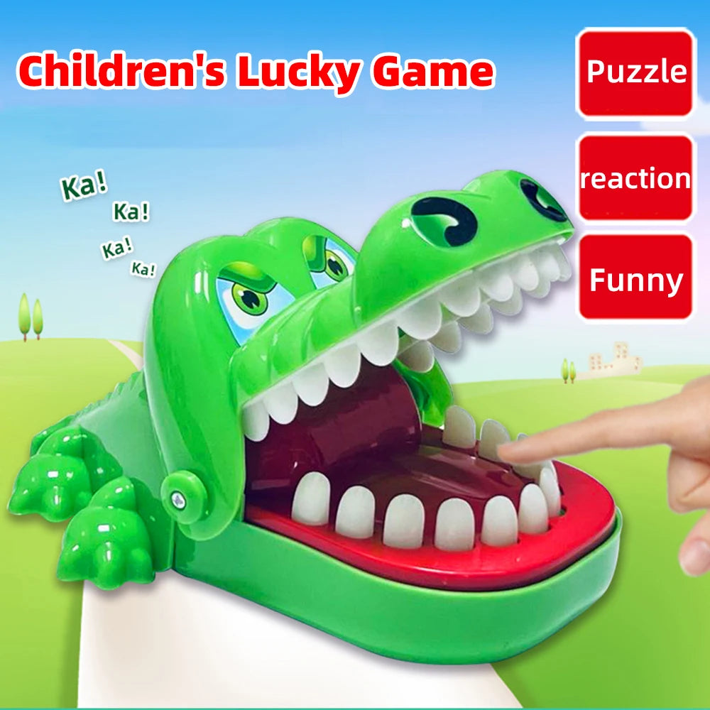 Crocodile Teeth Toy, Children's Crocodile Bites Fingers, Reaction Training Novelty Children's Luck Game Trick Decompression Toy