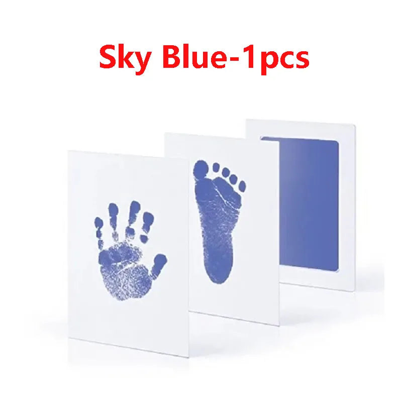 Baby Care Non-Toxic Baby Handprint & Footprint Imprint Kit - Baby Souvenirs Newborn Footprint Ink Pad for Newborn Baby Gifts