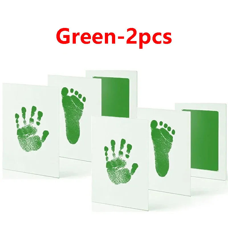 Baby Care Non-Toxic Baby Handprint & Footprint Imprint Kit - Baby Souvenirs Newborn Footprint Ink Pad for Newborn Baby Gifts