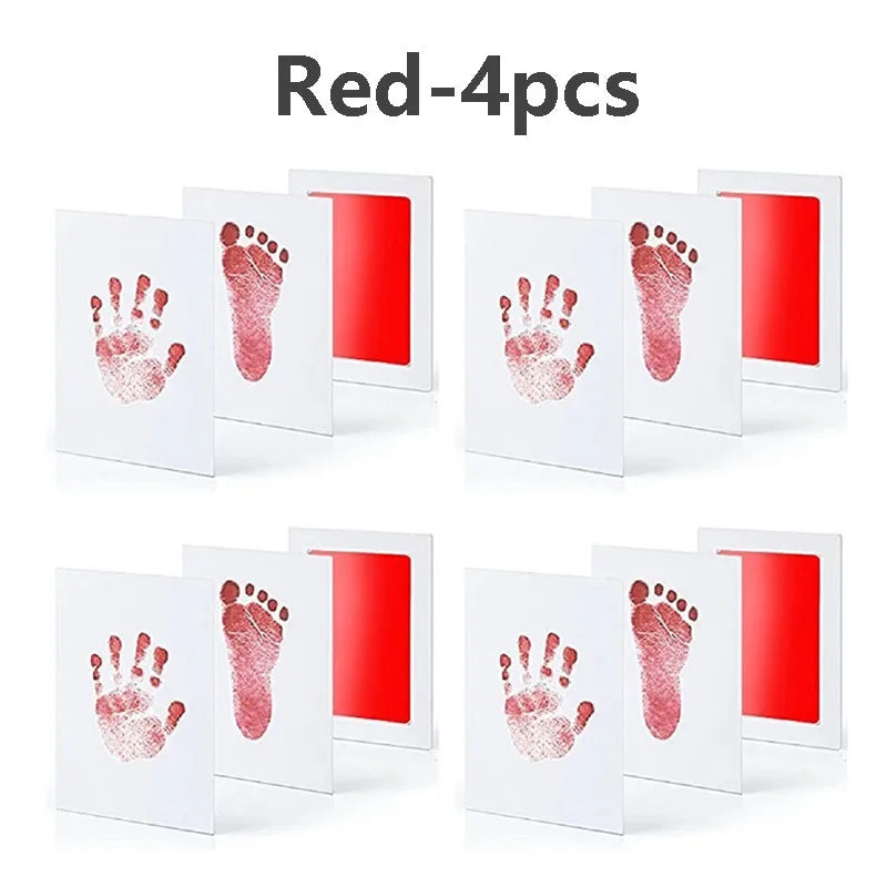 Baby Care Non-Toxic Baby Handprint & Footprint Imprint Kit - Baby Souvenirs Newborn Footprint Ink Pad for Newborn Baby Gifts