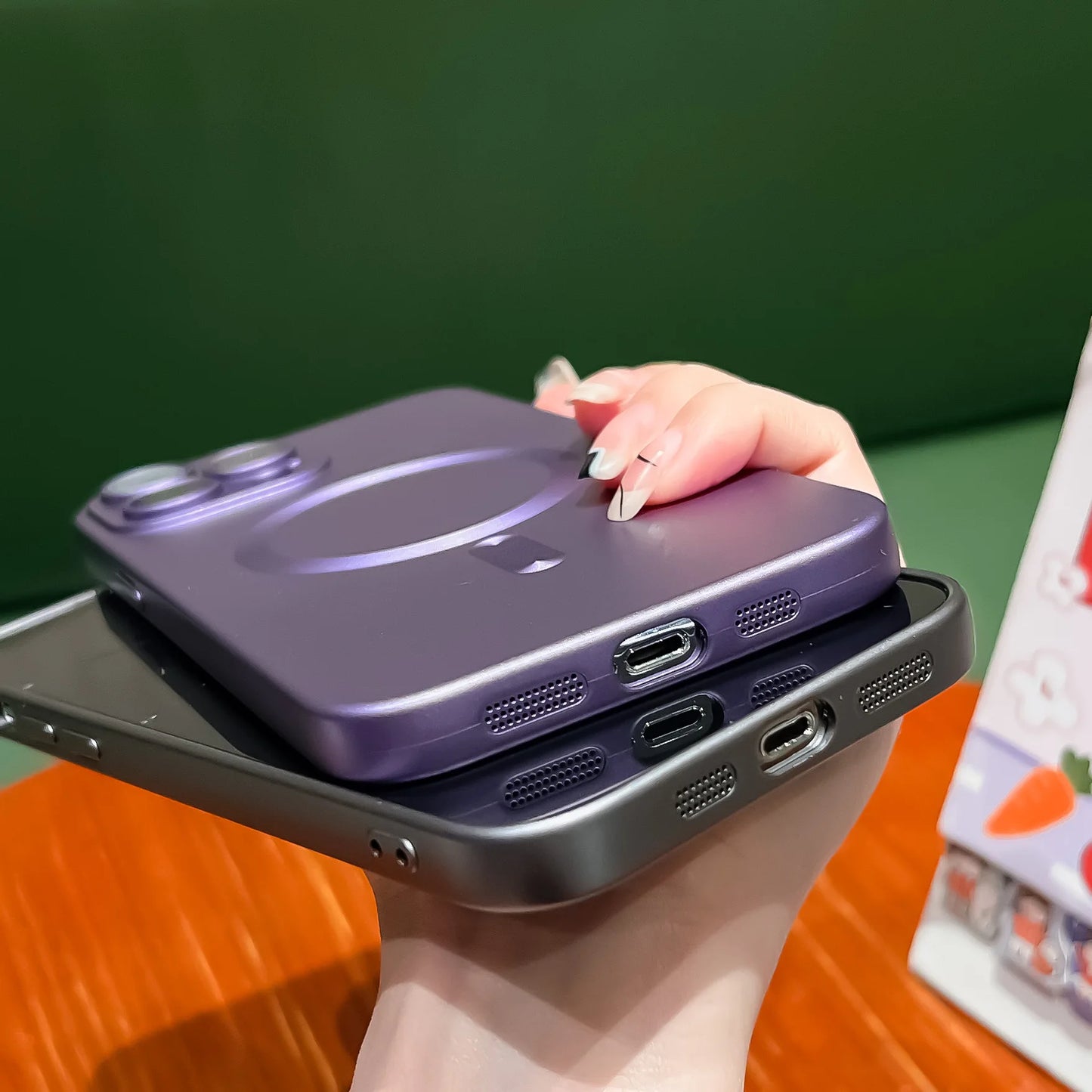 Luxury For Magsafe Wireless Charging Case For iPhone 15 11 13 12 14 Pro Max Plus Magnetic Phone Cases Lens Protector Matte Cover