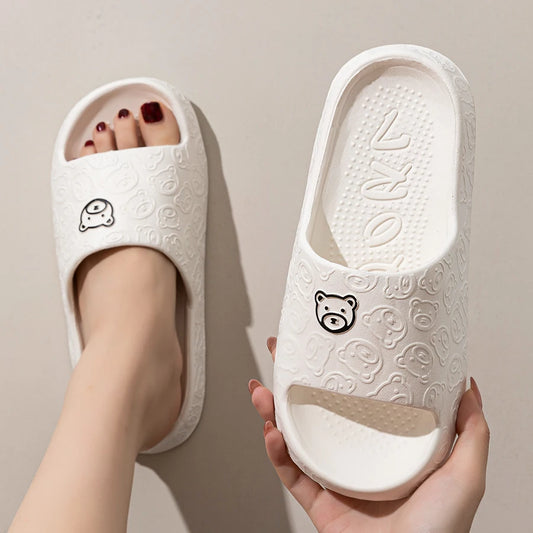 Cute Bear Women Slippers - Summer Indoor Soft Sandals, Anti-slip shoes