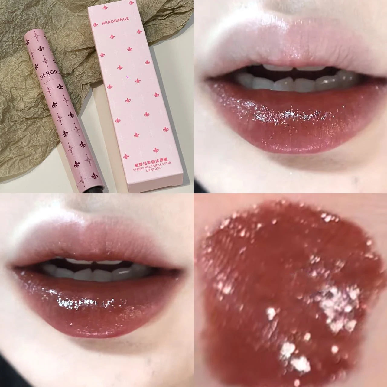 Shimmering Mirror Lip Gloss –  Sparkly, Glossy Look