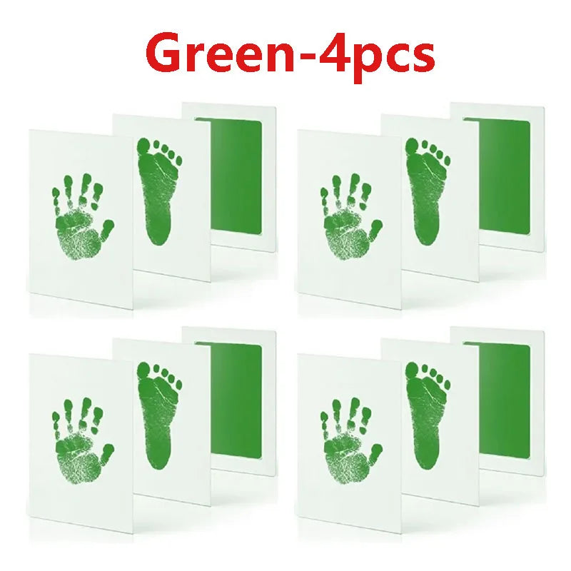 Baby Care Non-Toxic Baby Handprint & Footprint Imprint Kit - Baby Souvenirs Newborn Footprint Ink Pad for Newborn Baby Gifts
