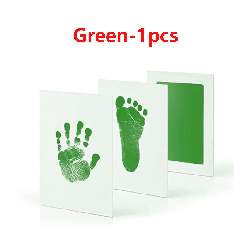 Baby Care Non-Toxic Baby Handprint & Footprint Imprint Kit - Baby Souvenirs Newborn Footprint Ink Pad for Newborn Baby Gifts