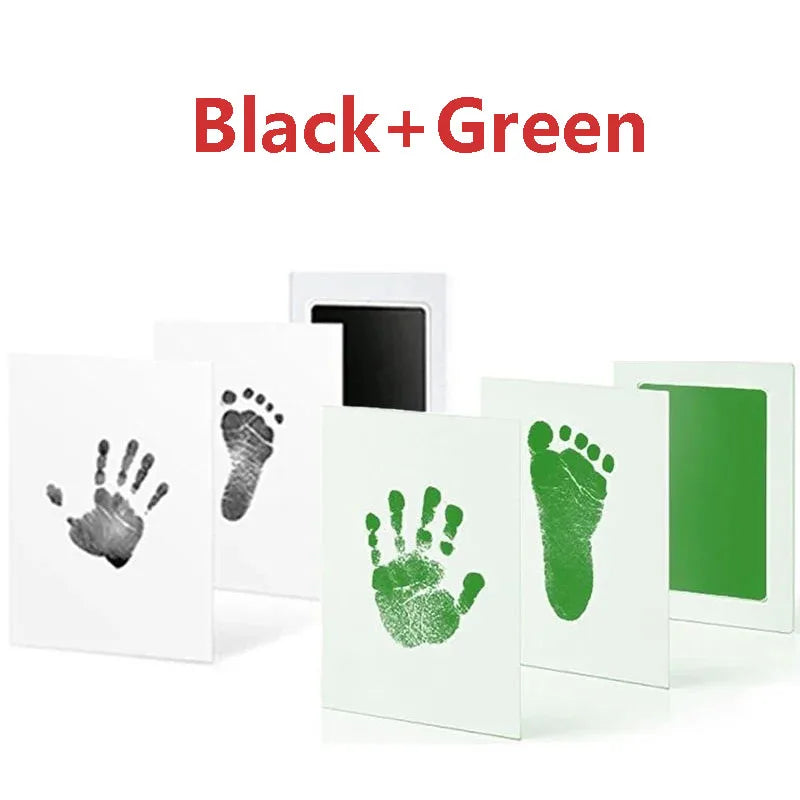 Baby Care Non-Toxic Baby Handprint & Footprint Imprint Kit - Baby Souvenirs Newborn Footprint Ink Pad for Newborn Baby Gifts