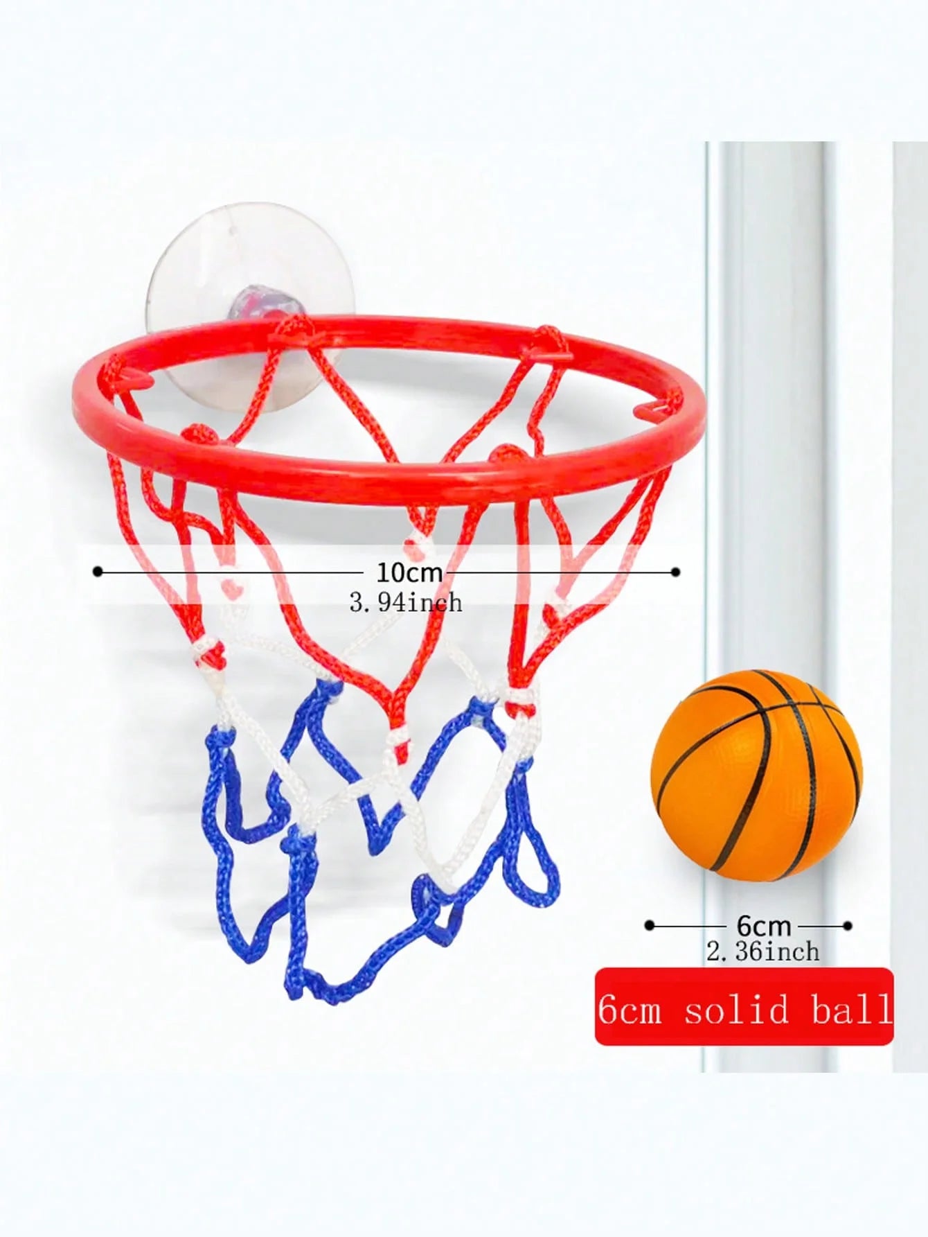 Small Basketball Set, Solid Rubber Elastic Ball, Children's Exercise Shooting Table Game Toy