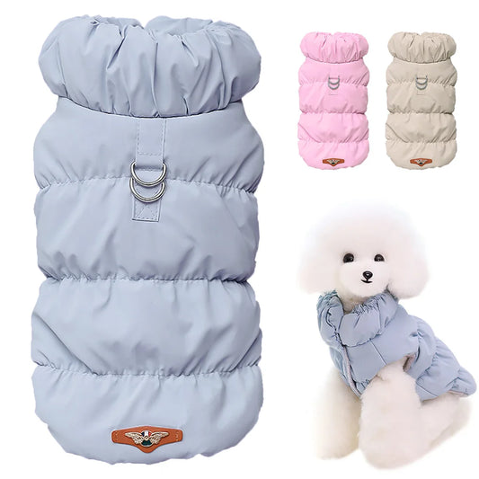 Soft Warm Dog Clothes, Winter Padded Puppy and Cat Coat, Vest Pet Outfit