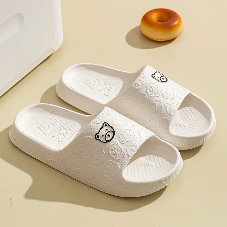 Cute Bear Women Slippers - Summer Indoor Soft Sandals, Anti-slip shoes