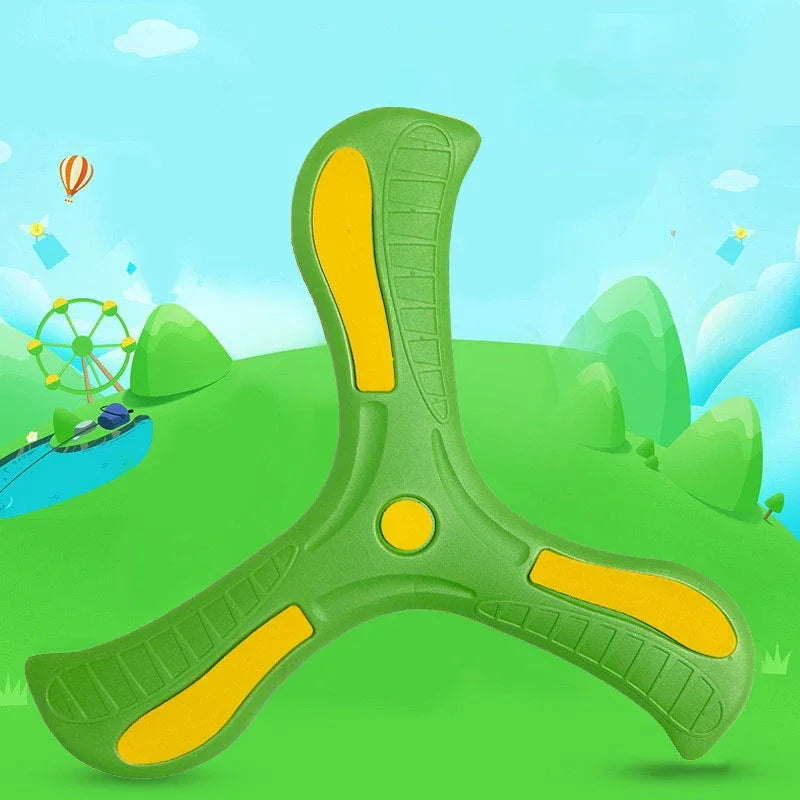 Children's Boomerang Soft Three-leaf Cross, Interactive Outdoor Toy