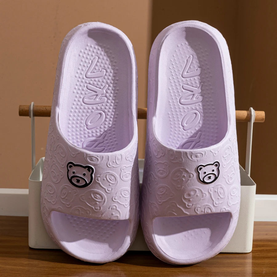Cute Bear Women Slippers - Summer Indoor Soft Sandals, Anti-slip shoes