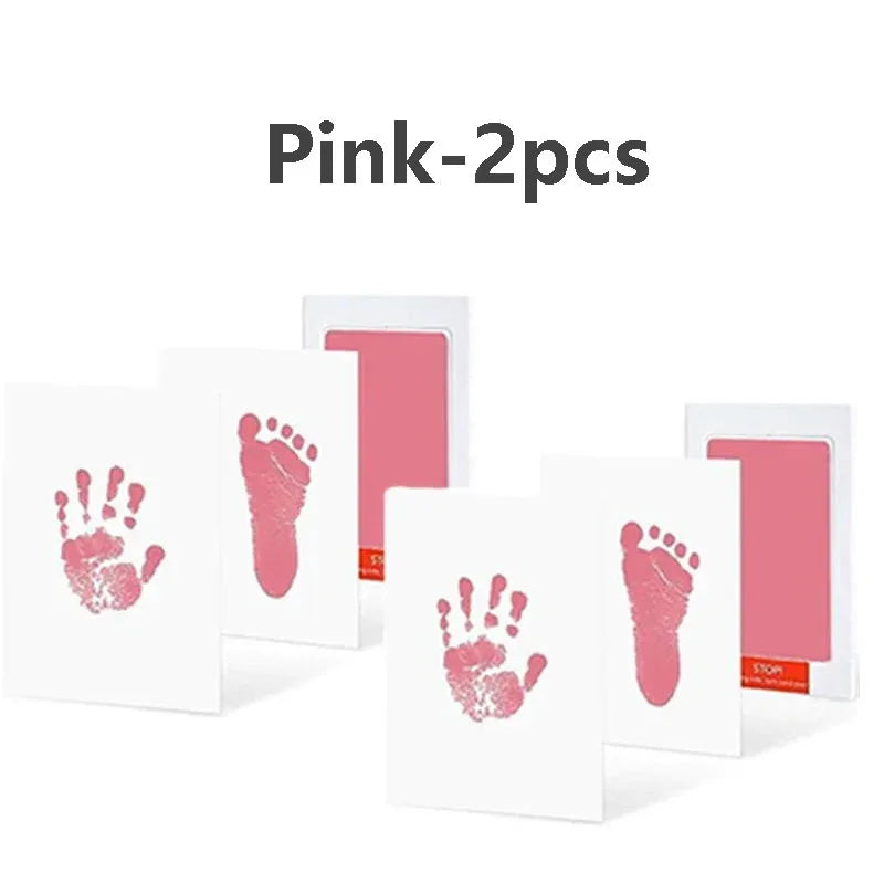 Baby Care Non-Toxic Baby Handprint & Footprint Imprint Kit - Baby Souvenirs Newborn Footprint Ink Pad for Newborn Baby Gifts