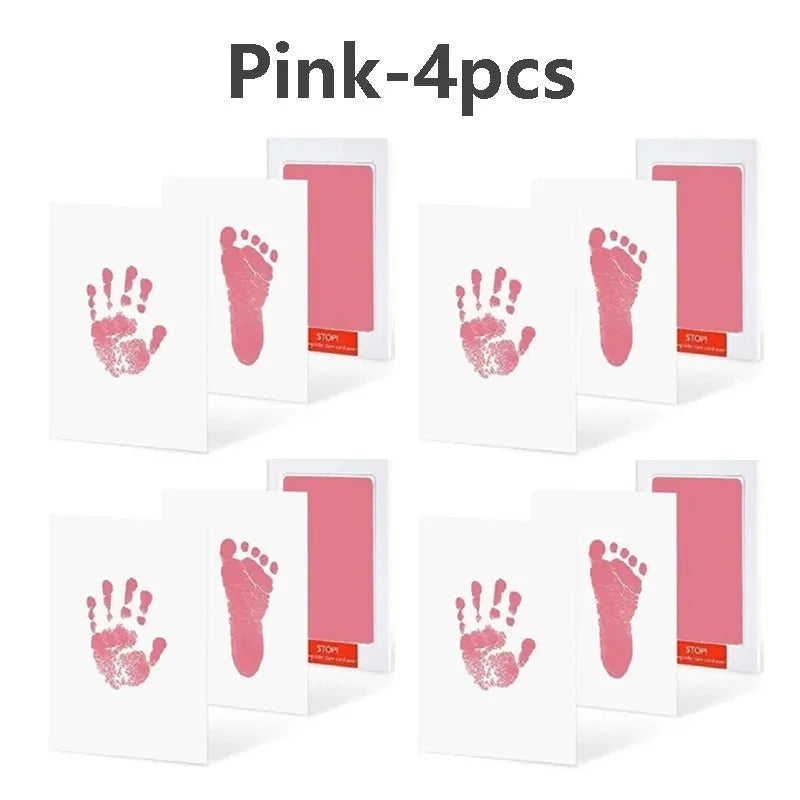 Baby Care Non-Toxic Baby Handprint & Footprint Imprint Kit - Baby Souvenirs Newborn Footprint Ink Pad for Newborn Baby Gifts