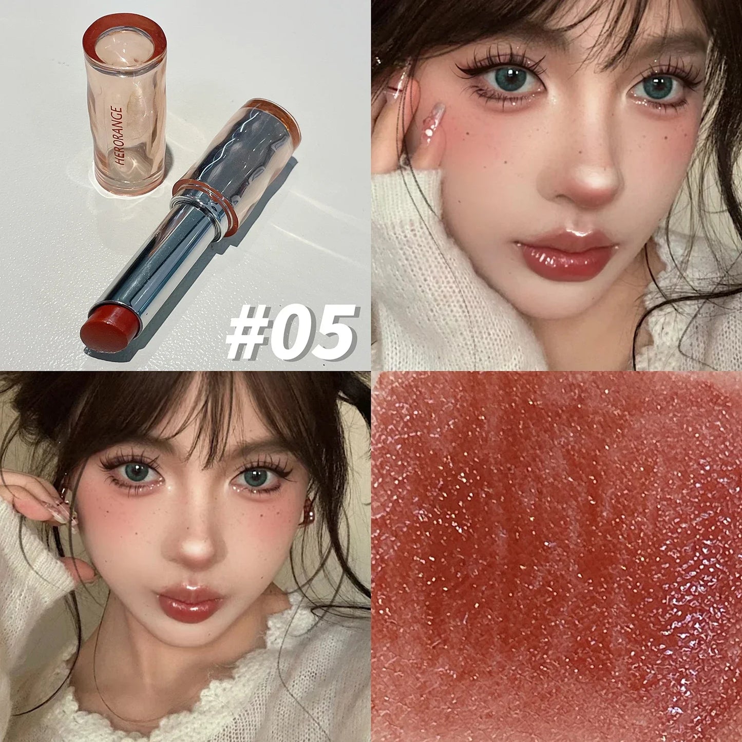 Jelly Lipstick - Long-lasting, vibrant colour, Moisturising, Glossy