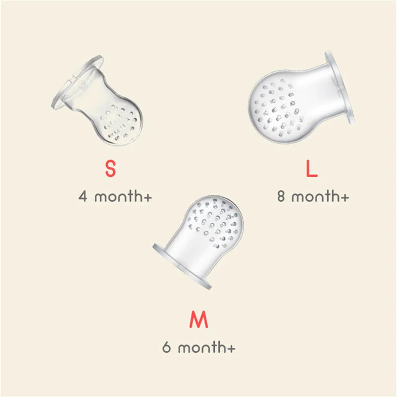 Baby Teether Nibbler, Fruit Food Feeder For New Born, Silicona Teethers, Fresh Food Nibbler, Pacifier Clip Baby Accessories, BPA Free